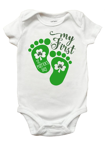 First st patrick's day hot sale onesie