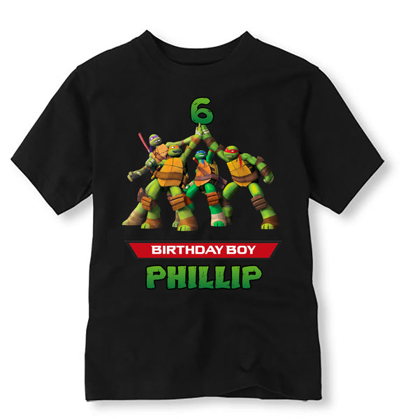 TEENAGE MUTANT NINJA TURTLES TMNT Birthday Personalized Custom T Shirt Iron  on Transfer Decal #2 (TMNT) by